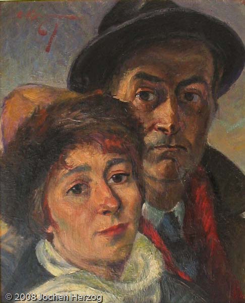 Heinrich Rettner - J431 - Selbstportrait mit Ehefrau Luise