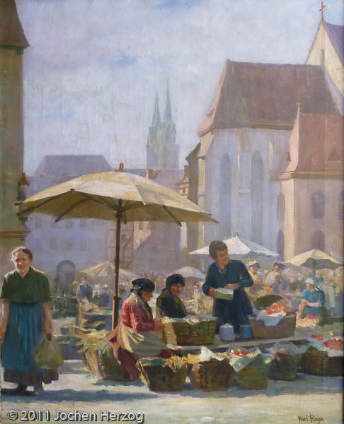 Karl Roeger - J1033 - Obstmarkt in Nürnberg